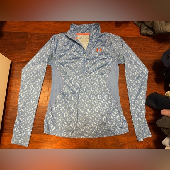 Under Armour Tops - Under Armour Blue and Red HeatGear Jacket